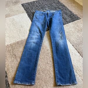 Pilcro Womens Parallel Denim Straight Jeans- Size 27